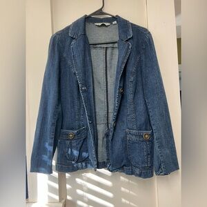 St. John's Bay Denim Jean Jacket in Medium Blue